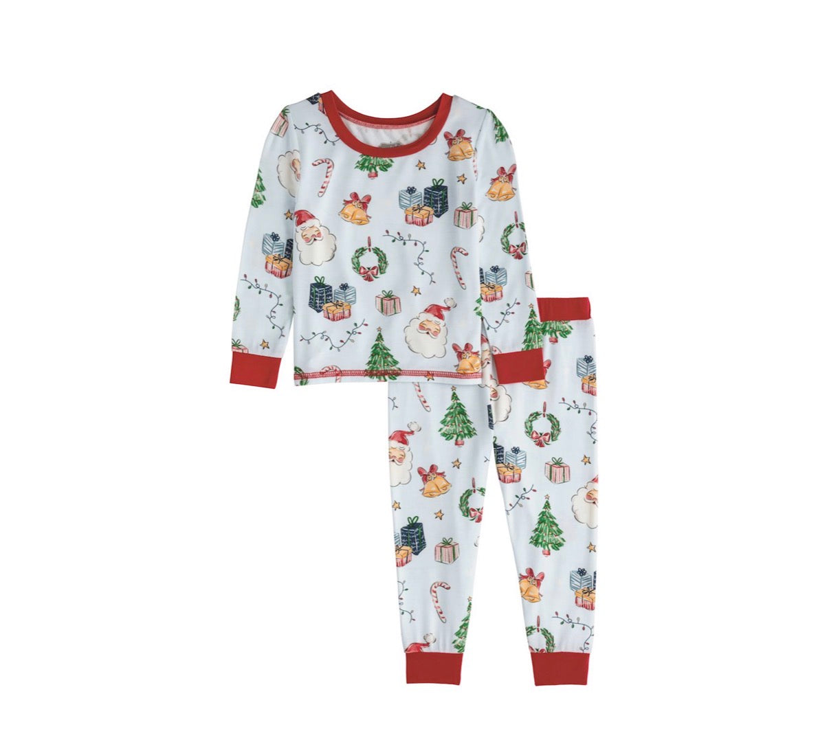 Blue Christmas Pajama Set