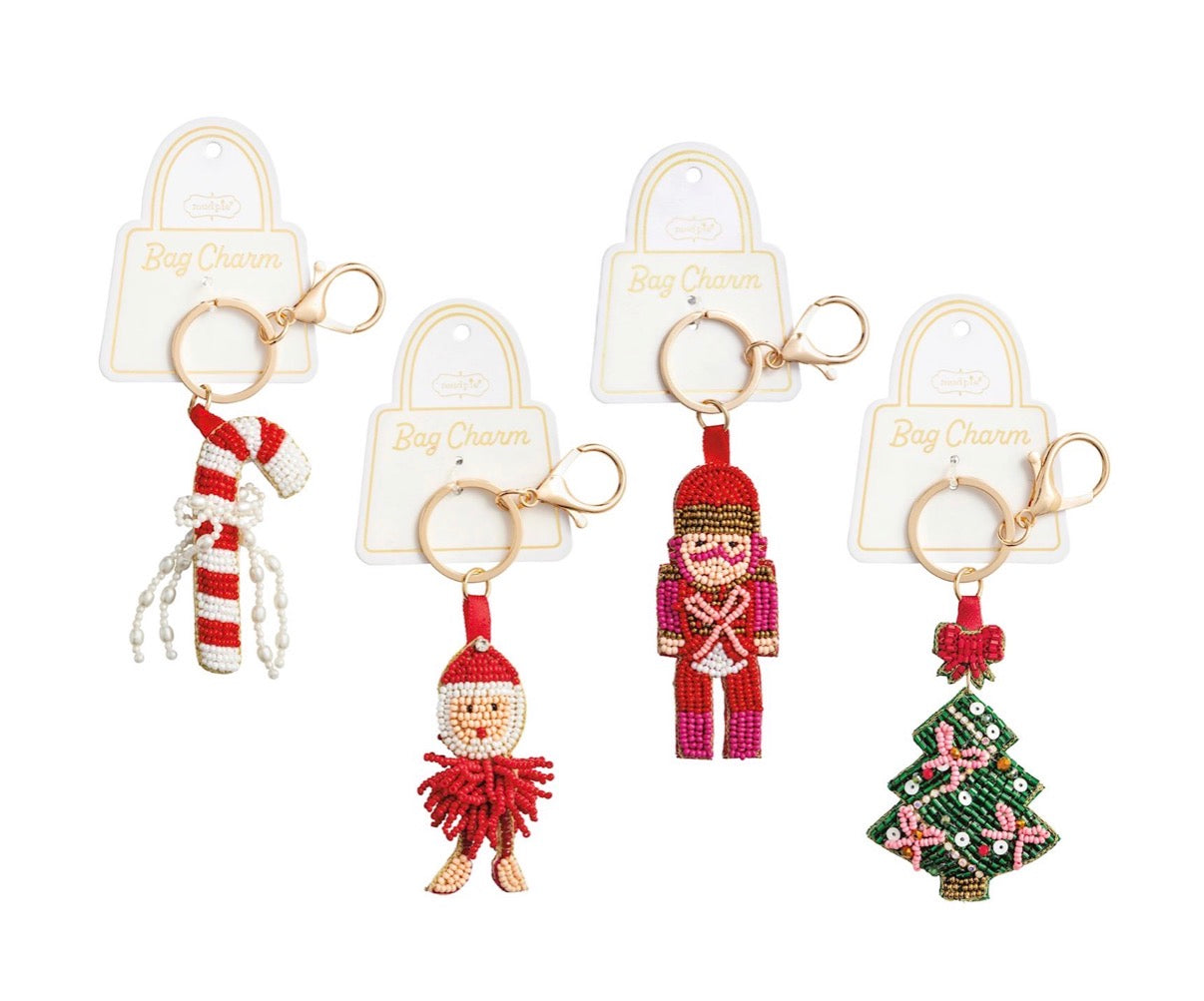Beaded Holiday Bag Charm