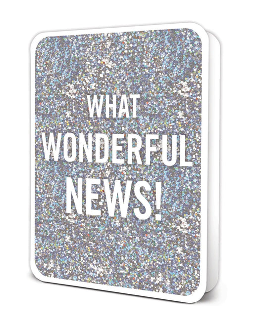 What Wonderful News! Deluxe Greeting Card