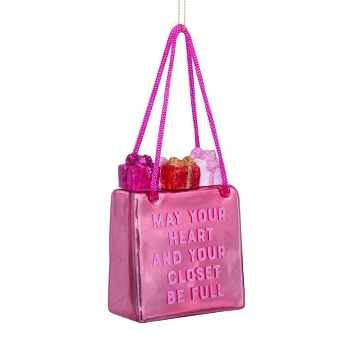 Full Heart Shopping Bag Ornament