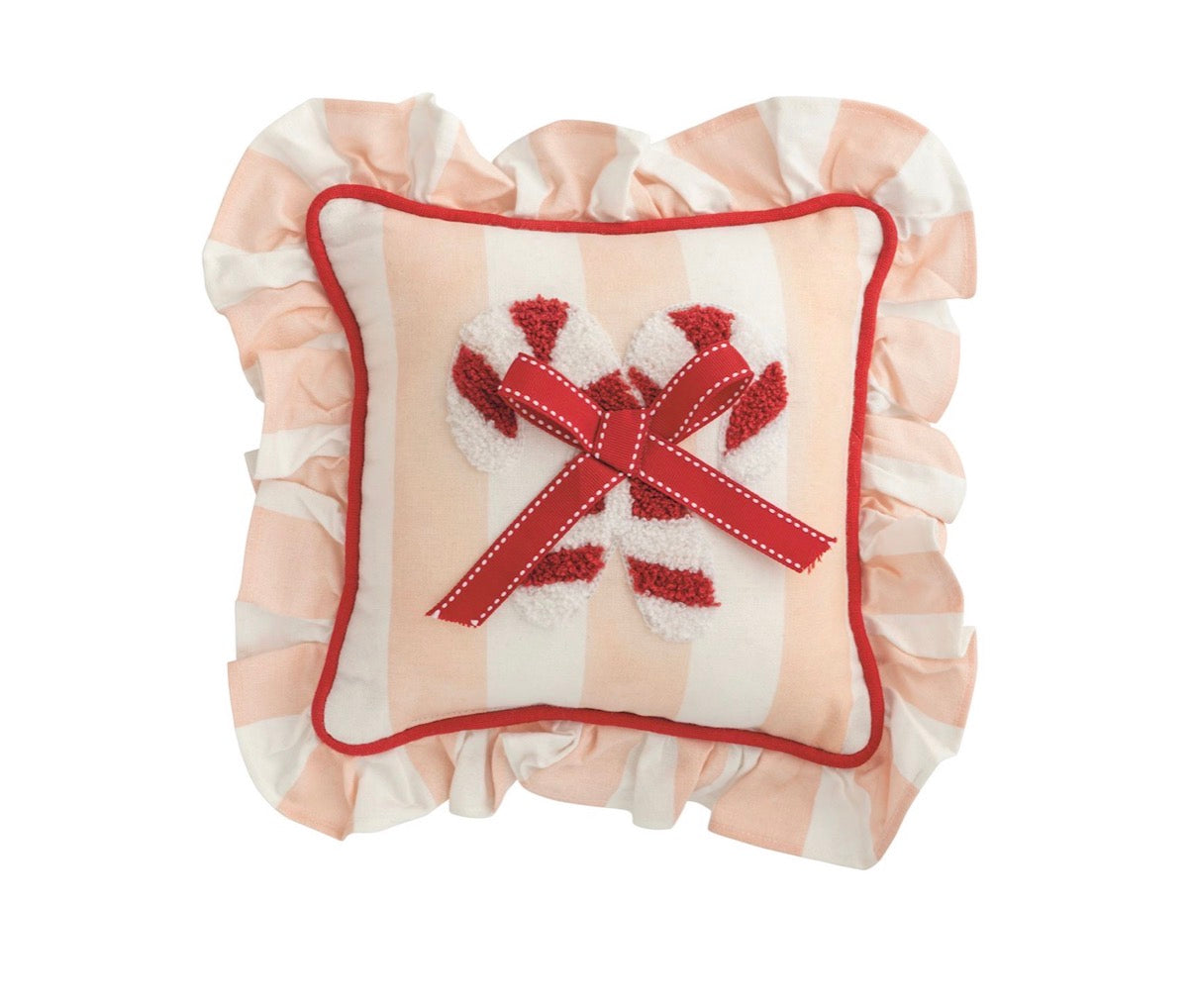 Ruffle Mini Christmas Pillow