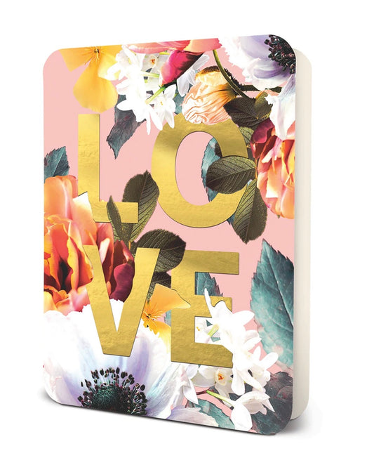 LOVE Floral Deluxe Greeting Card