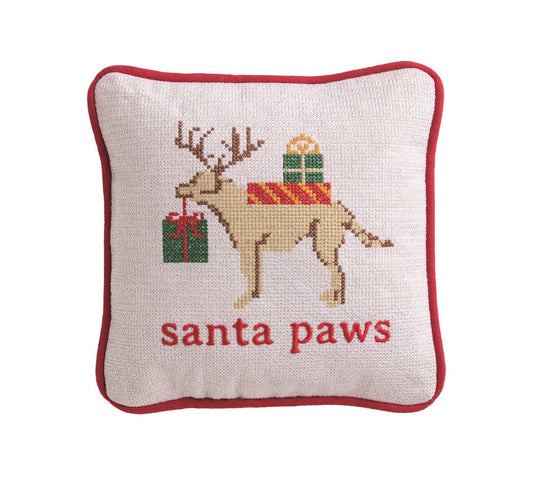 Dog Needlepoint Pillow