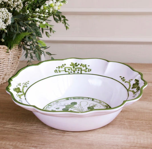 VIDA Faenza Bowl (Green and White)