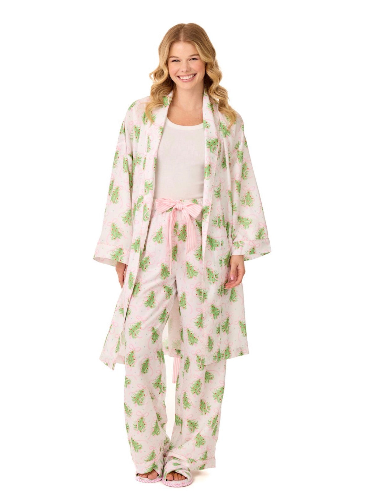 Pink Bow Tree Robe