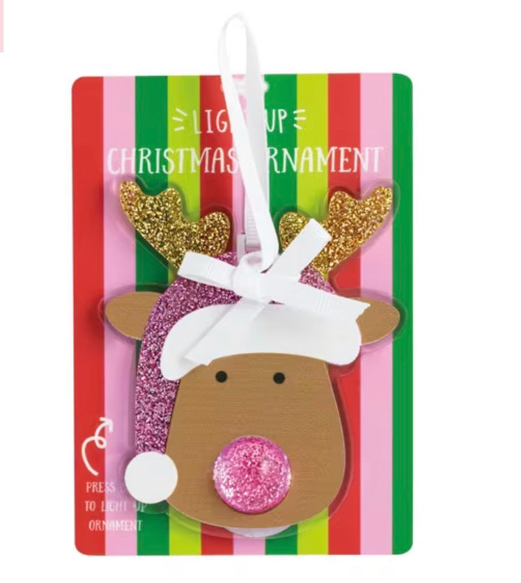 SPARKLE LIGHT-UP CHRISTMAS ORNAMENT