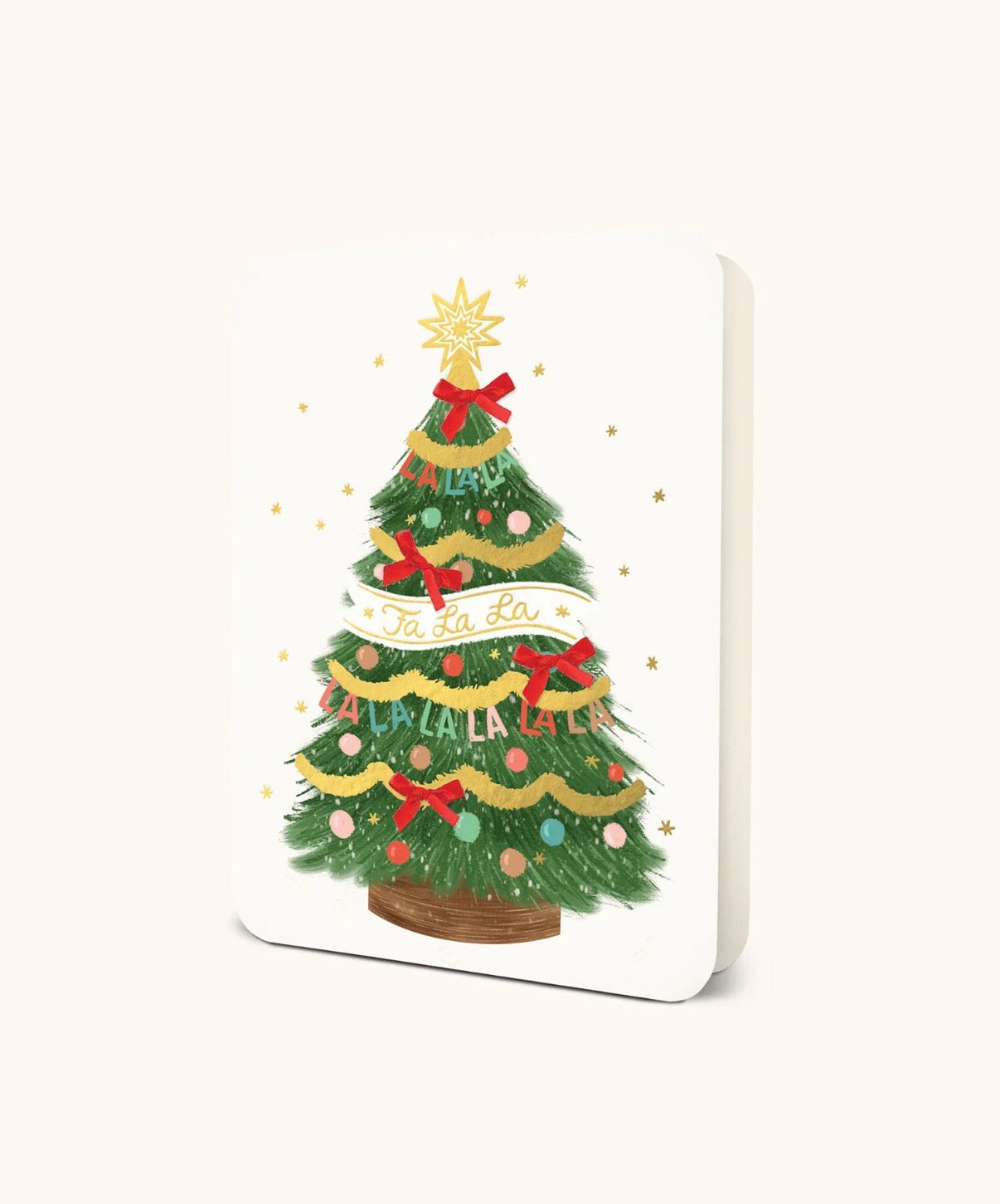 Fa La La Cheer Deluxe Greeting Card