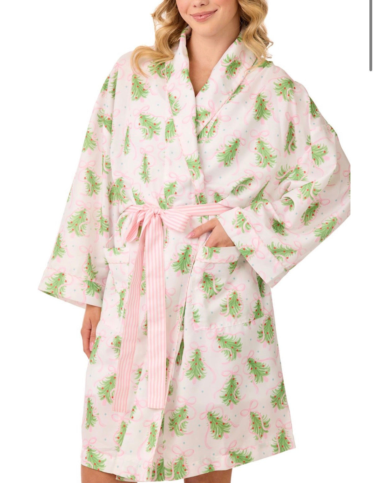 Pink Bow Tree Robe