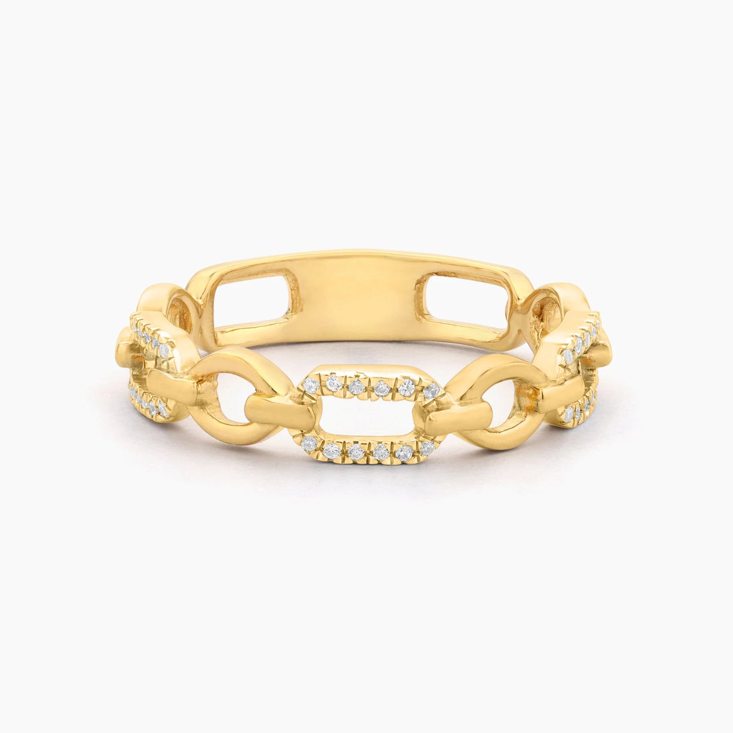 Gold Linked Forever To You Stack Ring