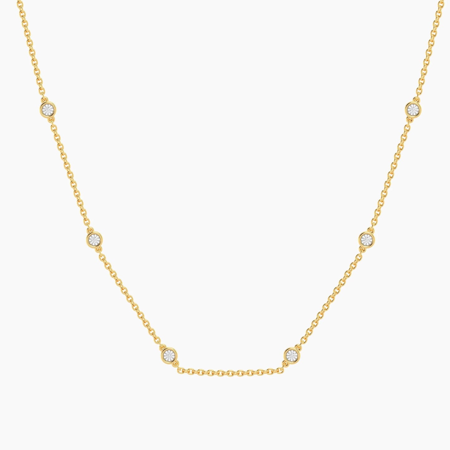 Gold In the Loop Chain Necklace