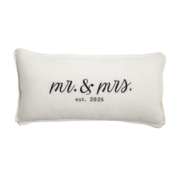 Mr & Mrs 2026 Lumbar Pillow