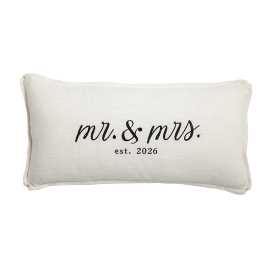 Mr & Mrs 2026 Lumbar Pillow