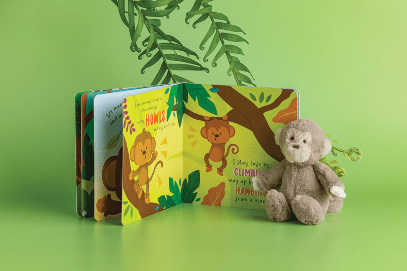 Monkey Book with Plush
