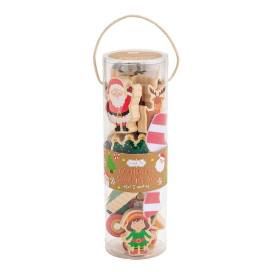 Christmas Wood Toy Set