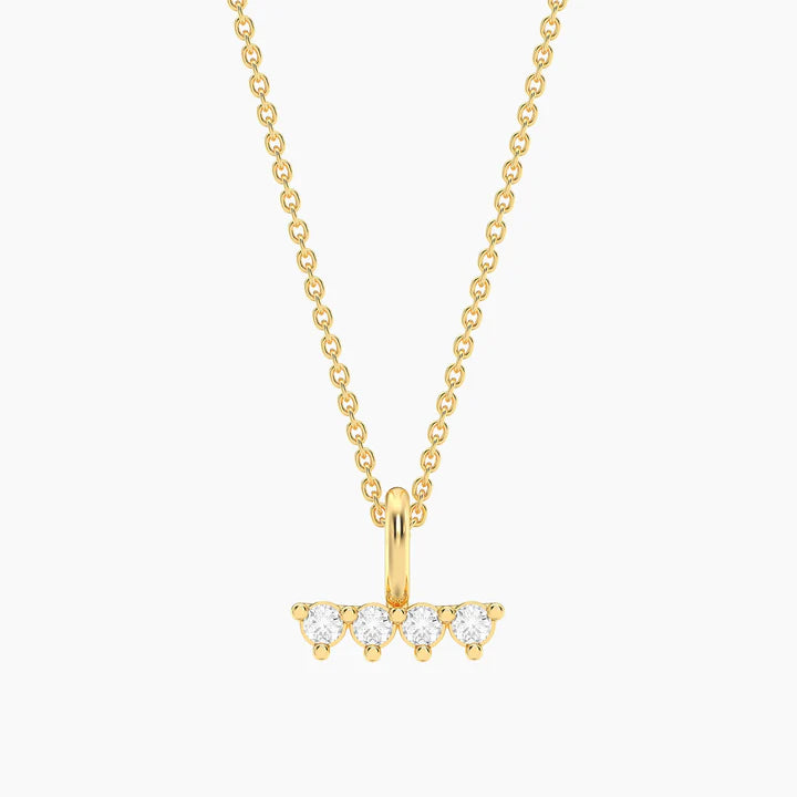 Gold Oyo Pendant Necklace
