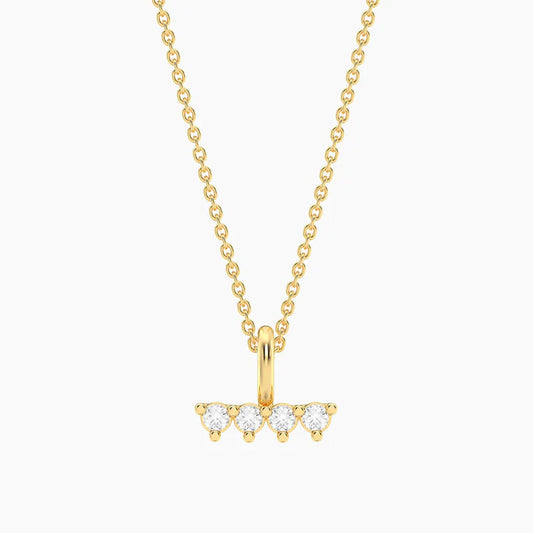 Gold Oyo Pendant Necklace