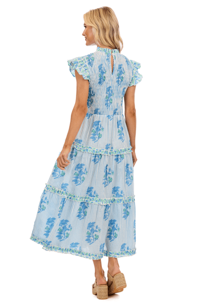 Perin Smocked Midi Dress