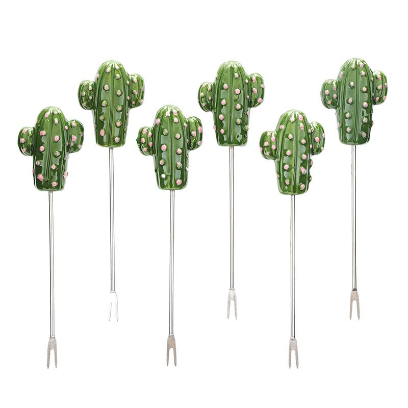 Cactus Picks - Set of 6