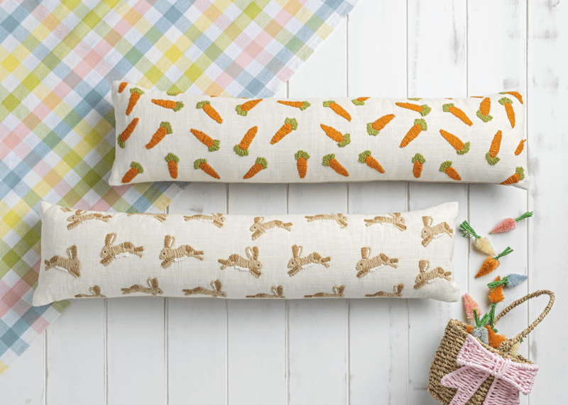 Easter Embroidery Long Pillow