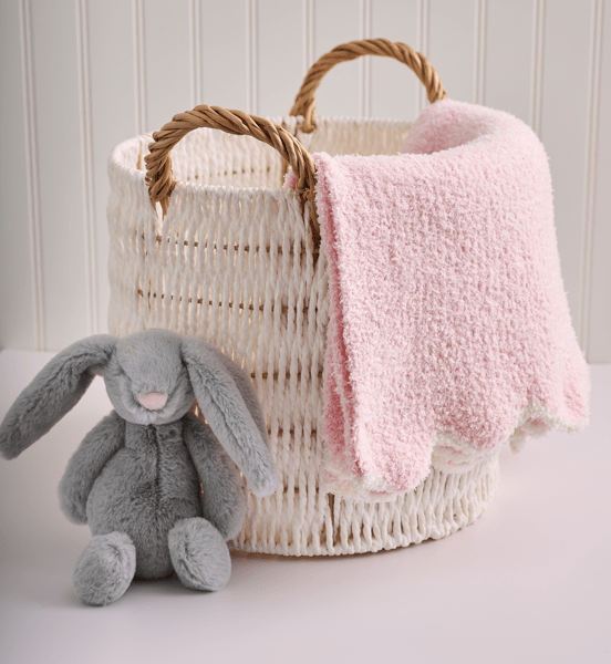 Scalloped Chenille Blanket