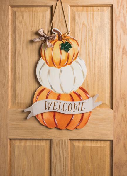 Pumpkin Stack Door Hanger