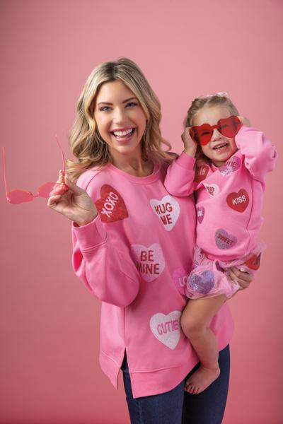 Sequin Hearts Sweatshirt - Toddlers