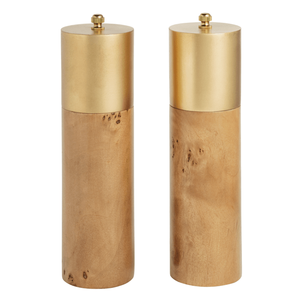 Burl Salt and Pepper Shakers