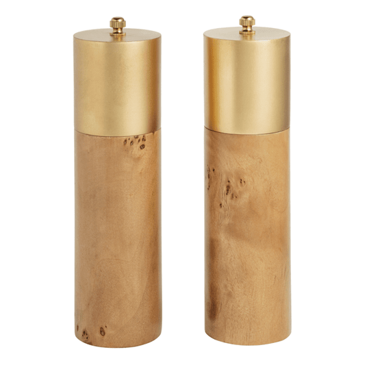 Burl Salt and Pepper Shakers