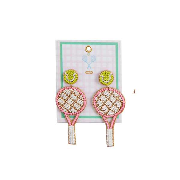 Beaded Sports Earrings