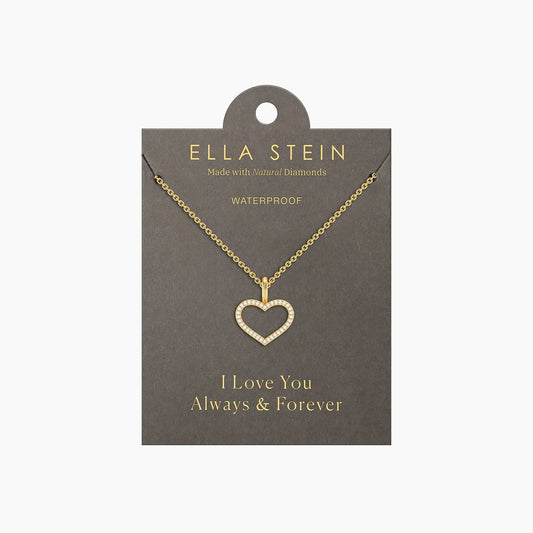 Gold True Love Always Pendant Necklace