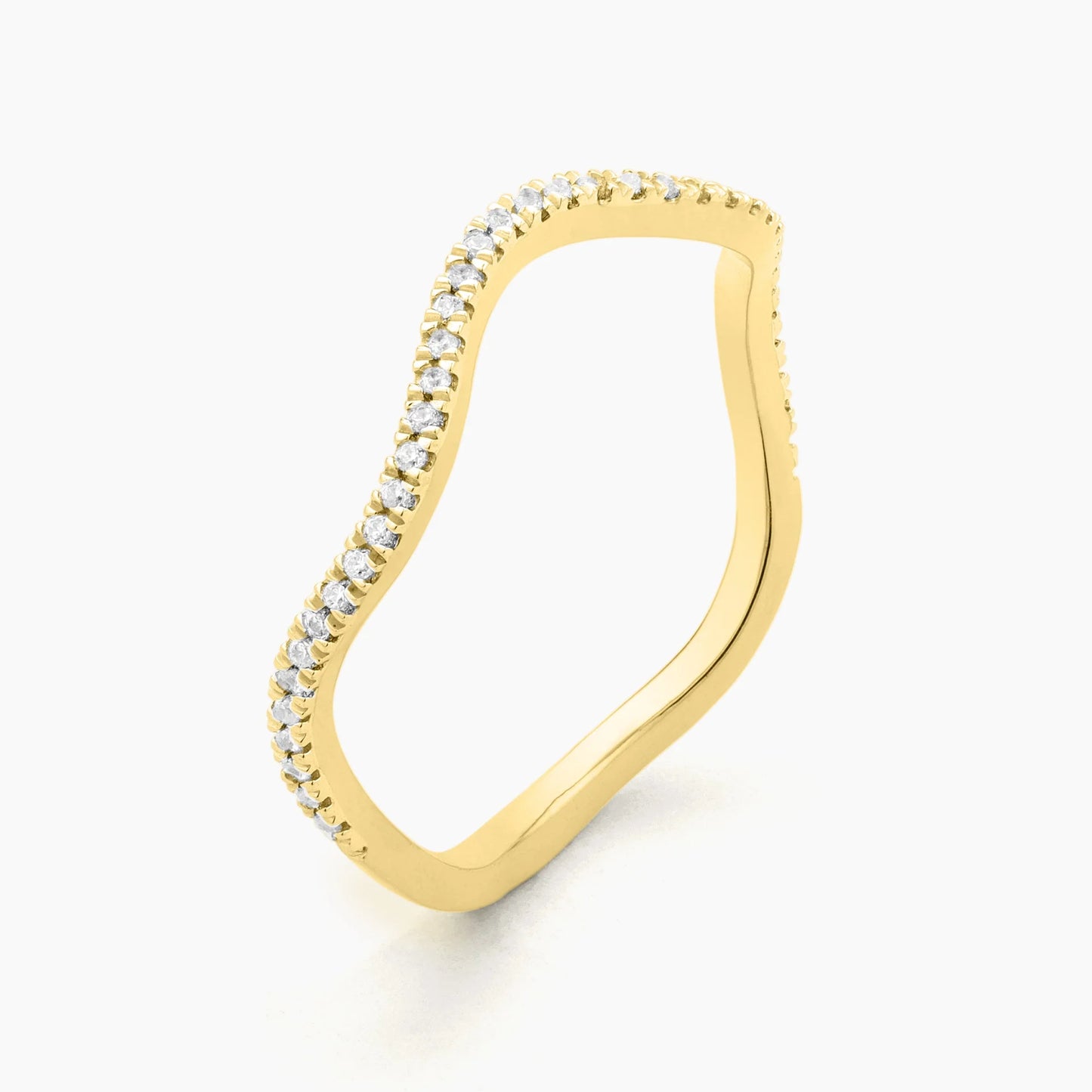 Gold Make Waves Stack Ring