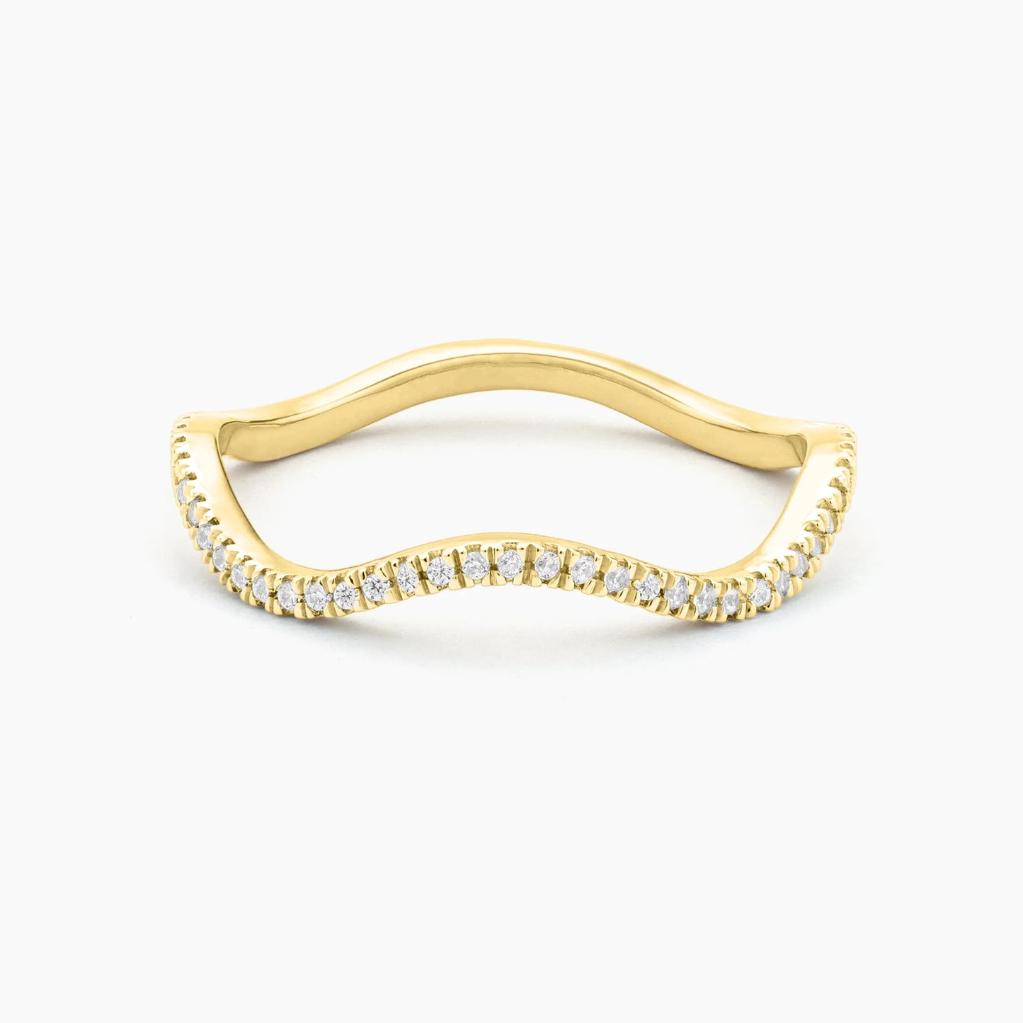 Gold Make Waves Stack Ring