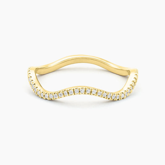 Gold Make Waves Stack Ring