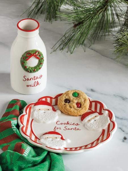 Whimsical Milk & Cookies for Santa