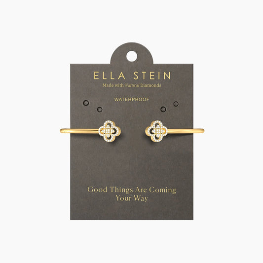 Gold Wildflower Flexi Cuff Bracelet - Medium