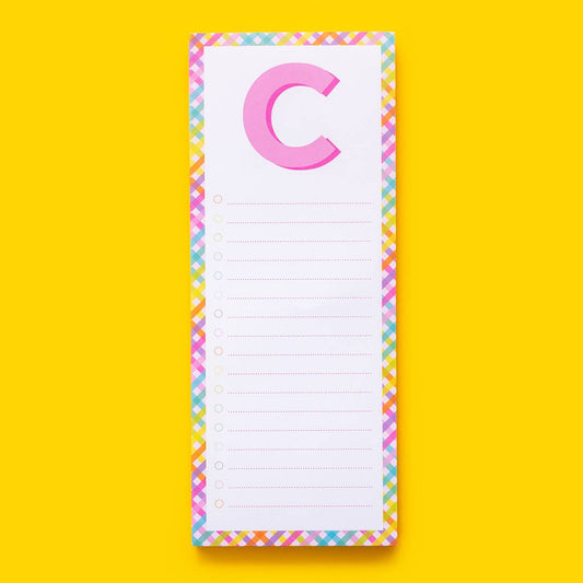 Letter List Pads A-Z: C