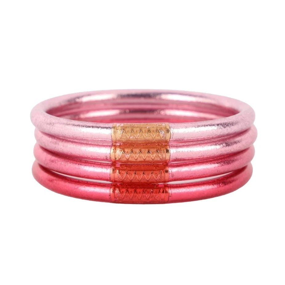 AWB Carousel Pink Bracelets, Set of 4 Medium