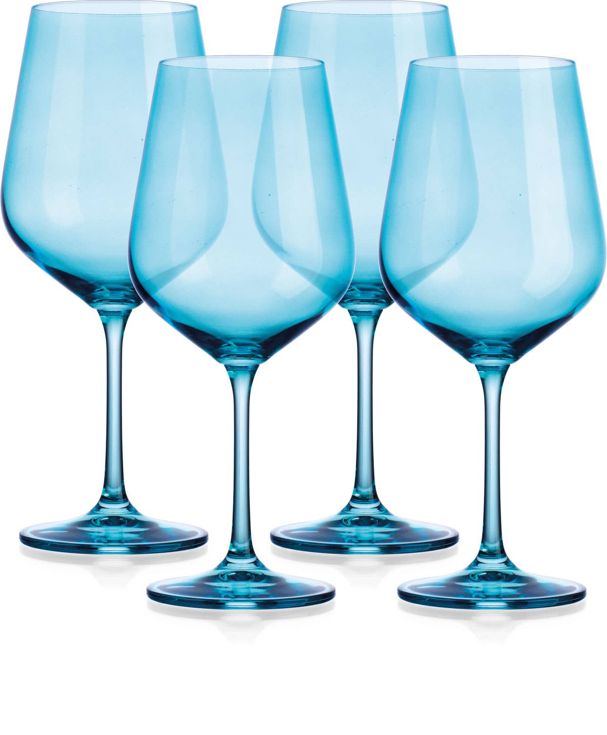 Red Wine Glass- Light Blue