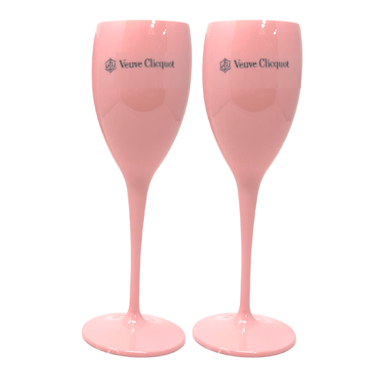 Pink Plastic Champagne Flute