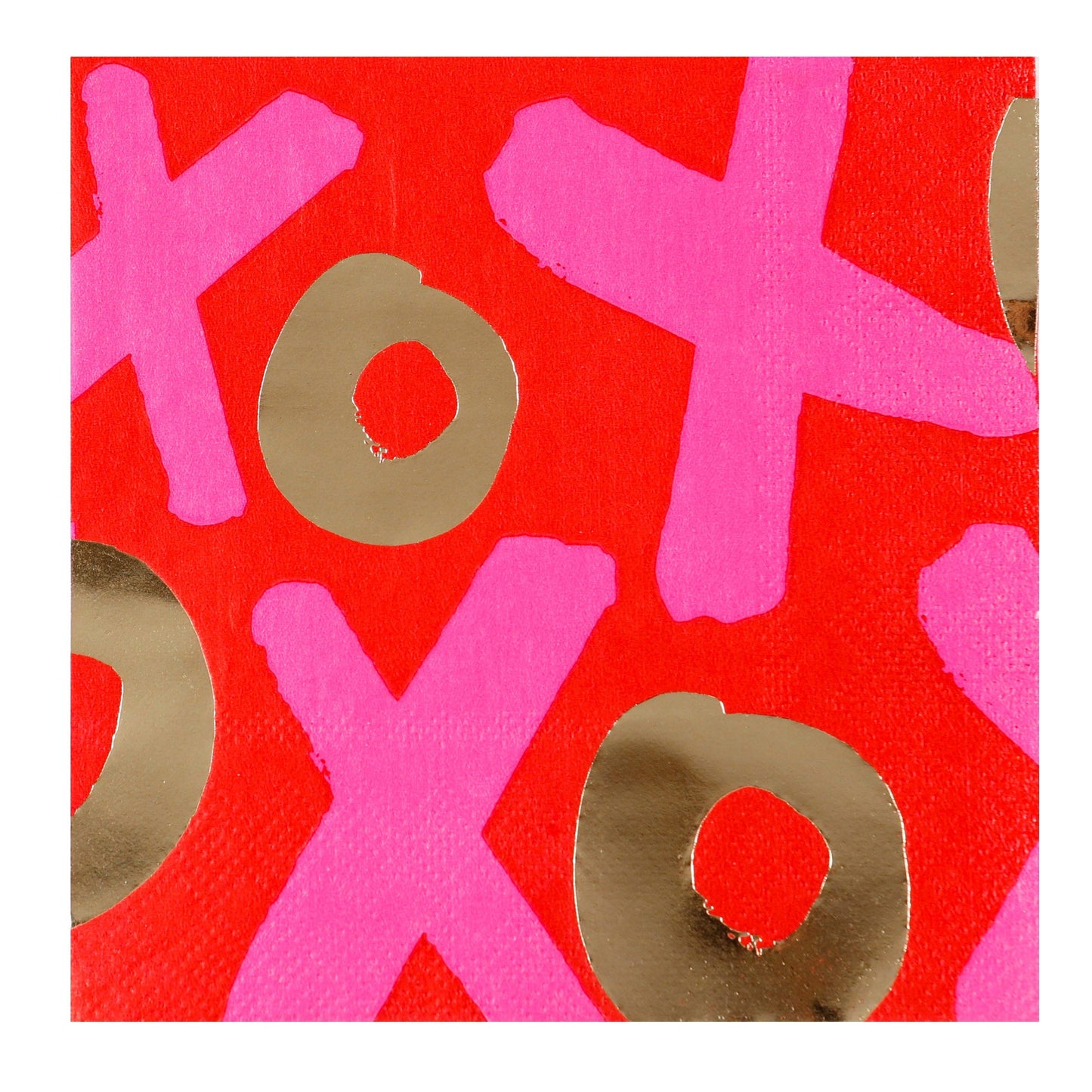 XOXO SQUARE BEVERAGE NAPKIN