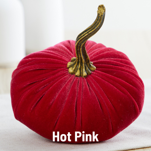 Handmade SMALL Velvet Pumpkins