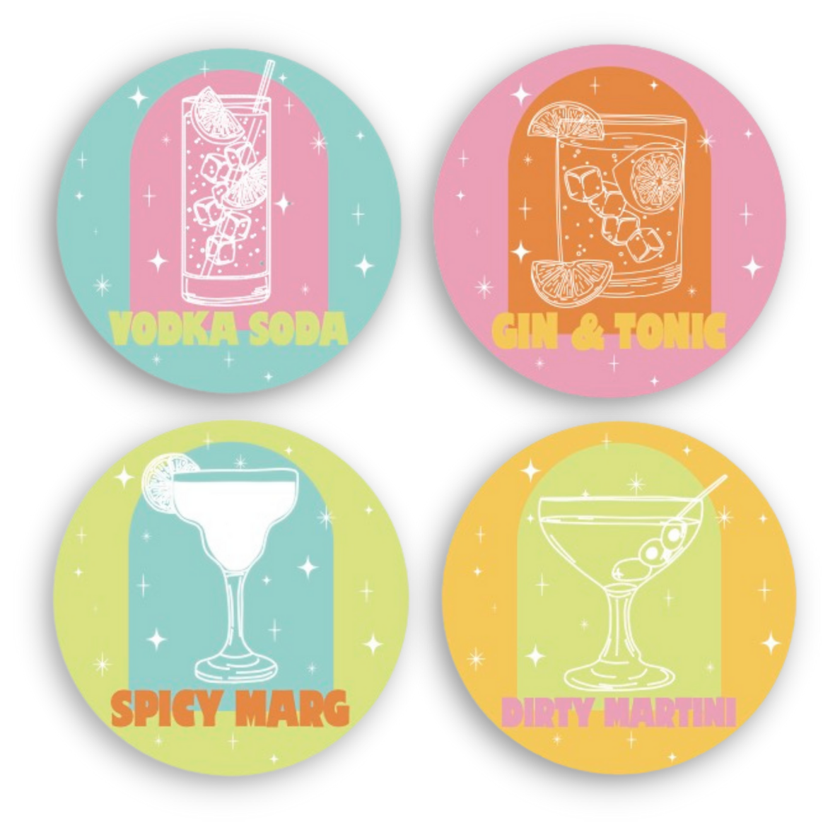 Bottoms Up Coaster Set