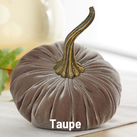 Handmade LARGE Velvet Pumpkins