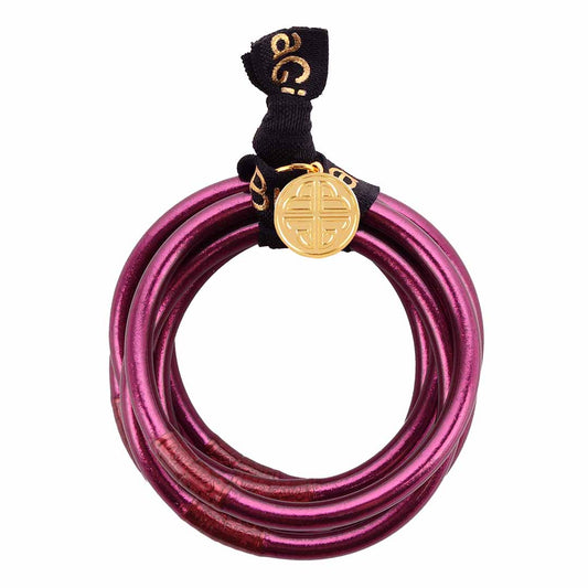 Amethyst All Weather BanglesĀ®, set of 6 Medium