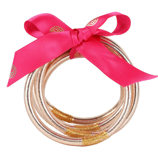 AWB Champagne All Weather Bangles®, set of 6