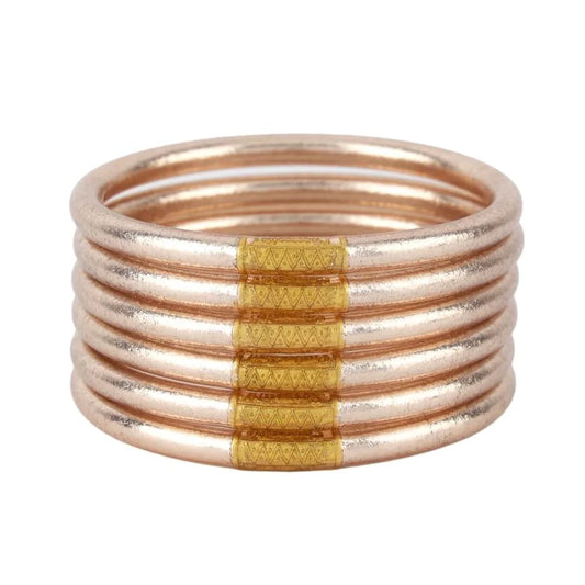 AWB Champagne All Weather BanglesĀ®, set of 6