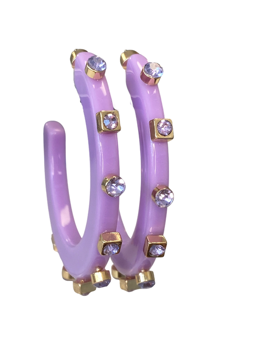 City Girl Hoop-Violet