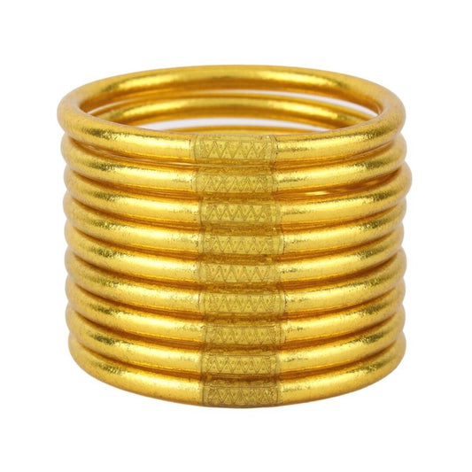 Gold All Weather Bangles®, set of 9