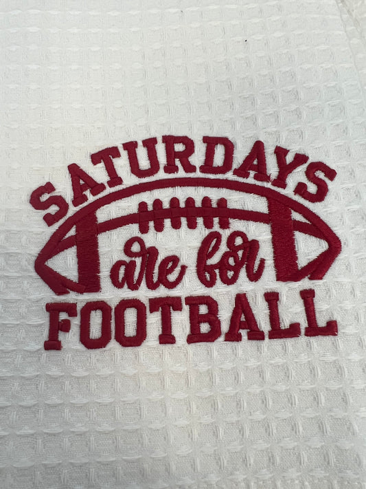 Saturdays are for Football Tea Towel