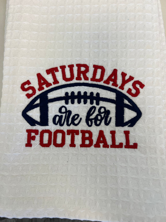 Saturdays are for Football Tea Towel